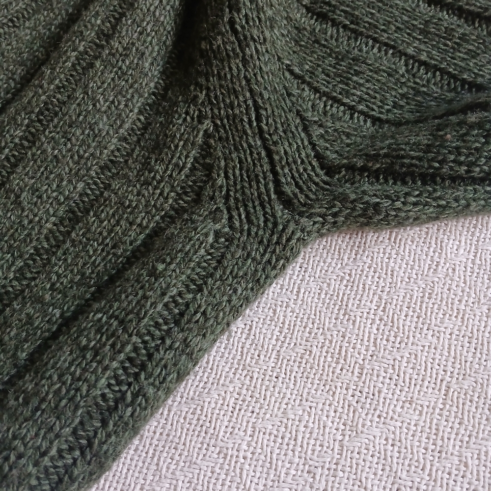 a&f ♡ 90s lambswool blend sweater vintage abercrombie and fitch large y2k green - Picture 4 of 9